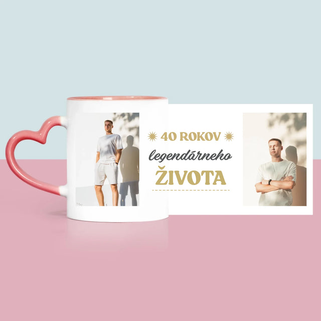 Fotokoláž: 40 Rokov Legendárneho Života - Hrnček