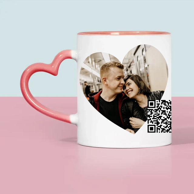 Fotografia A Podpis: Naša Pesnička Srdce Qr Kód - Hrnček
