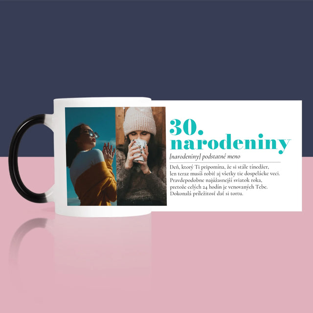 Fotokoláž: 30. Narodeniny Definícia - Hrnček