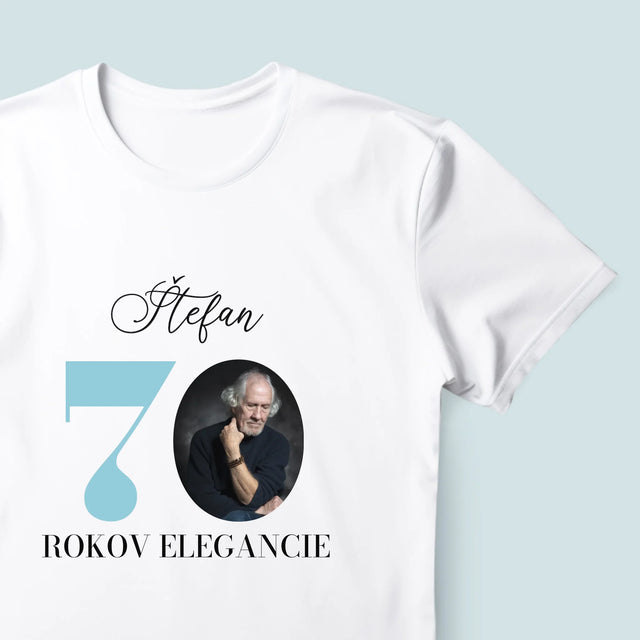 Fotografia A Podpis: 70 Rokov Elegancie - Pánske Tričko
