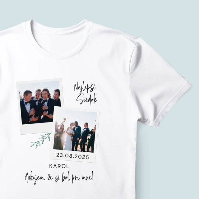 Fotokoláž: Najlepší Svedok Polaroidy - Pánske Tričko
