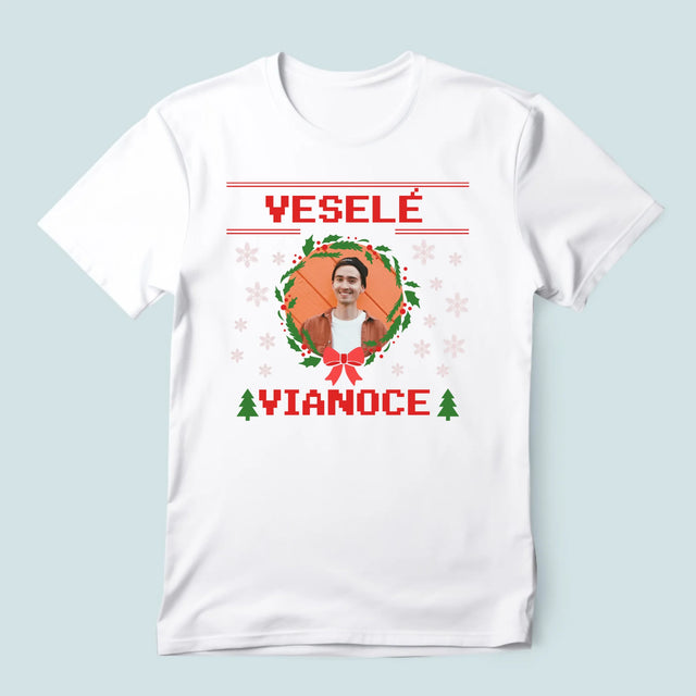 Fotografia A Podpis: Vianočný Sveter - Pánske Tričko