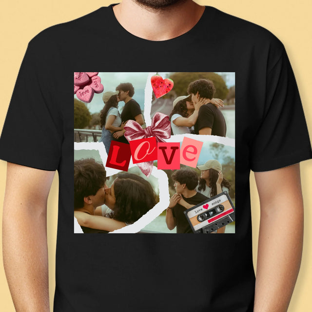 Fotokoláž: Love Retro - Pánske Tričko