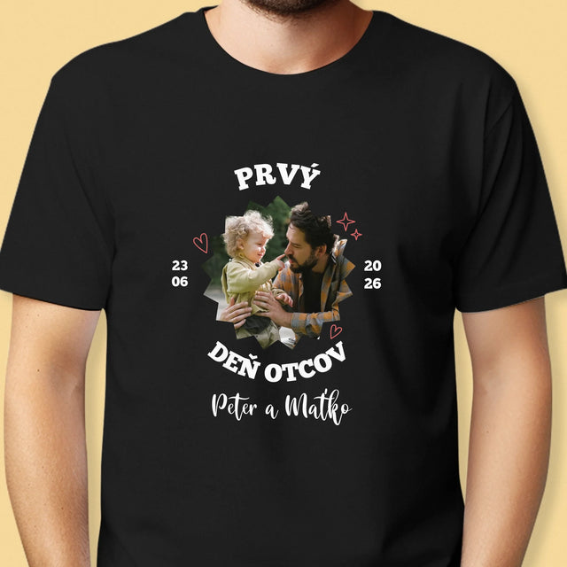 Fotografia A Podpis: Prvý Deň Otcov Spolu - Pánske Tričko