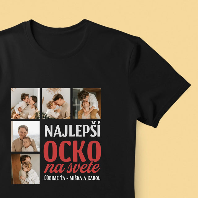Fotokoláž: Najlepší Ocko Na Celom Svete - Pánske Tričko