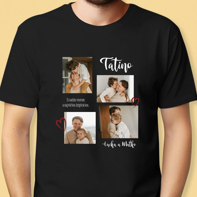 Fotokoláž: Tatino - Pánske Tričko