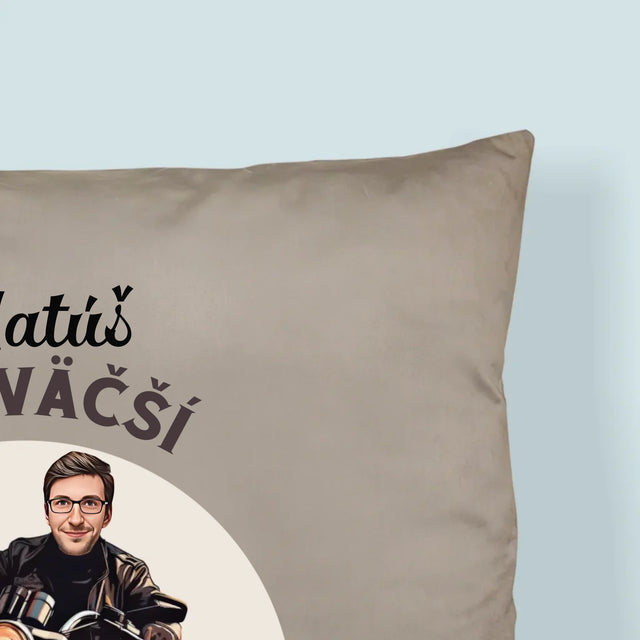 Tvoja Postava: Fanúšik Motocyklov - Vankúš