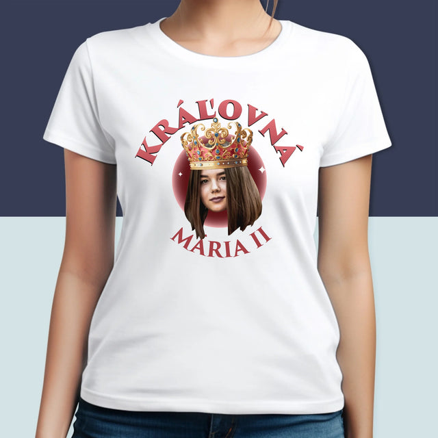 Fotografia A Podpis: Kráľovná Fotografia - Dámske Tričko
