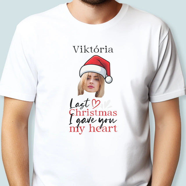 Fotografia A Podpis: Last Christmas I Gave You My Heart - Pánske Tričko