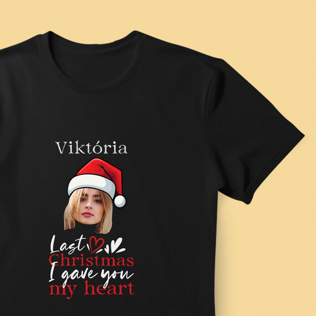 Fotografia A Podpis: Last Christmas I Gave You My Heart - Pánske Tričko