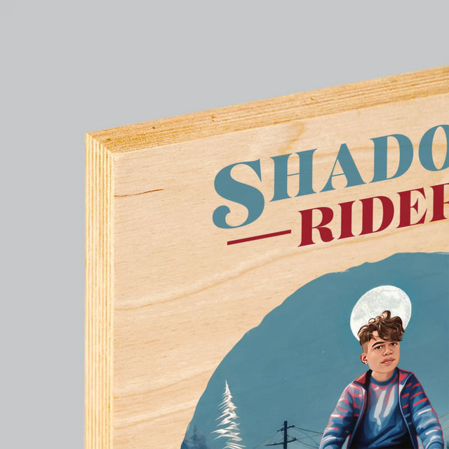 Tvoja Postava: Shadow Rider - Tlač Na Drevo (Vertikálne)