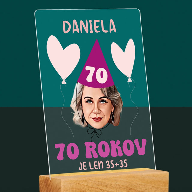 Tvoja Postava: Narodeninový Portrét - Tlač Na Akrylové Sklo