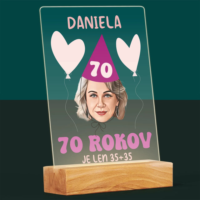 Tvoja Postava: Narodeninový Portrét - Tlač Na Akrylové Sklo