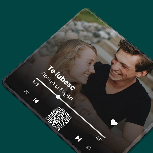 Zdjęcie i Podpis: Wasza Piosenka Kod Qr - Podkładka Pod Myszkę | RO