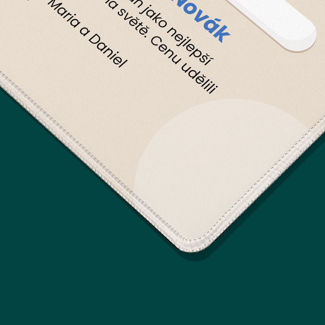 Zdjęcie i Podpis: Najlepszy Tata Wynik Google - Podkładka Pod Myszkę | CZ