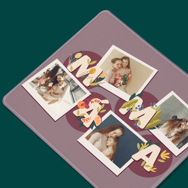 Fotokolaż: Literki Mama - Podkładka Pod Myszkę | CZ