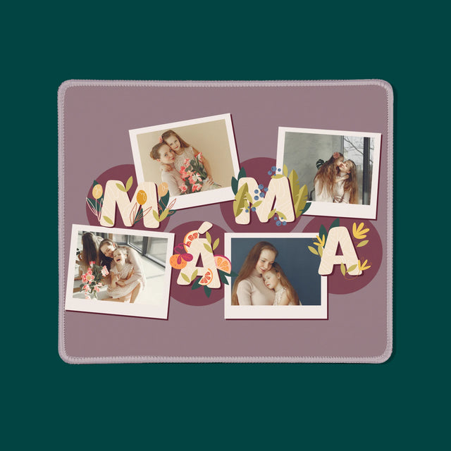 Fotokolaż: Literki Mama - Podkładka Pod Myszkę | CZ