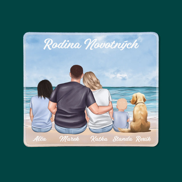 Kreator Postaci: Portret Rodzinny - Podkładka Pod Myszkę | CZ