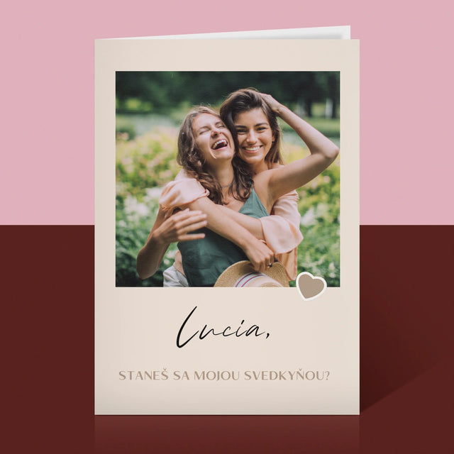 Fotografia A Podpis: Buď Mojou Svedkyňou - Kartička S Prianiami