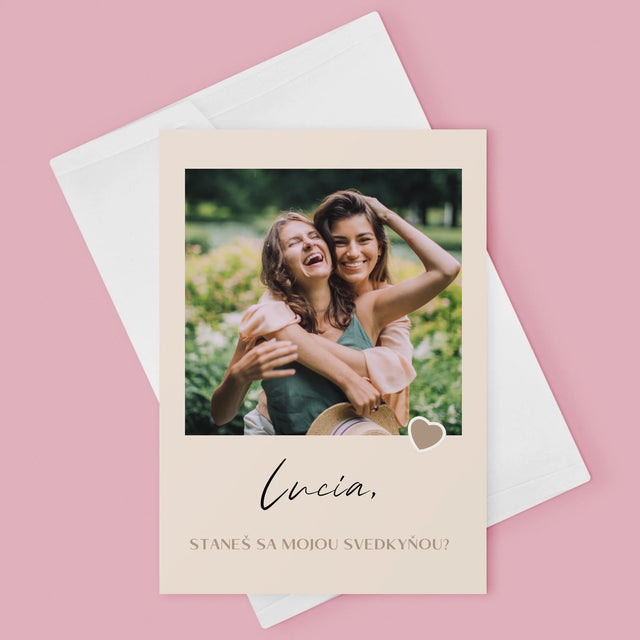 Fotografia A Podpis: Buď Mojou Svedkyňou - Kartička S Prianiami