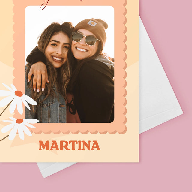 Fotokoláž: Fotografia Besties - Kartička S Prianiami