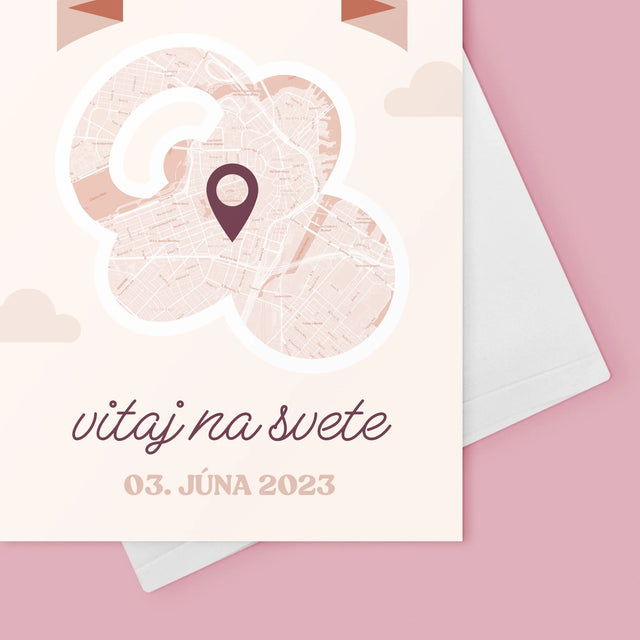 Mapa Mesta: Mapa Mesta: Vitaj Na Svete - Kartička S Prianiami