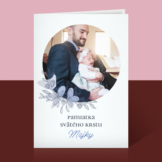 Fotografia A Podpis: Pamiatka Krstu - Kartička S Prianiami