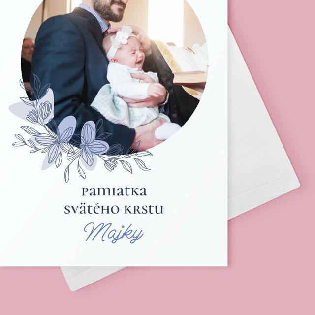 Fotografia A Podpis: Pamiatka Krstu - Kartička S Prianiami