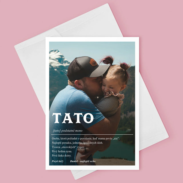 Fotografia A Podpis: Definícia Tato - Kartička S Prianiami