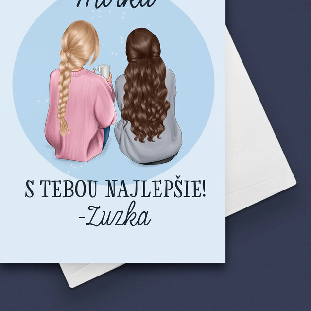 Tvorenie Postavy: Priateľky - Kartička S Prianiami