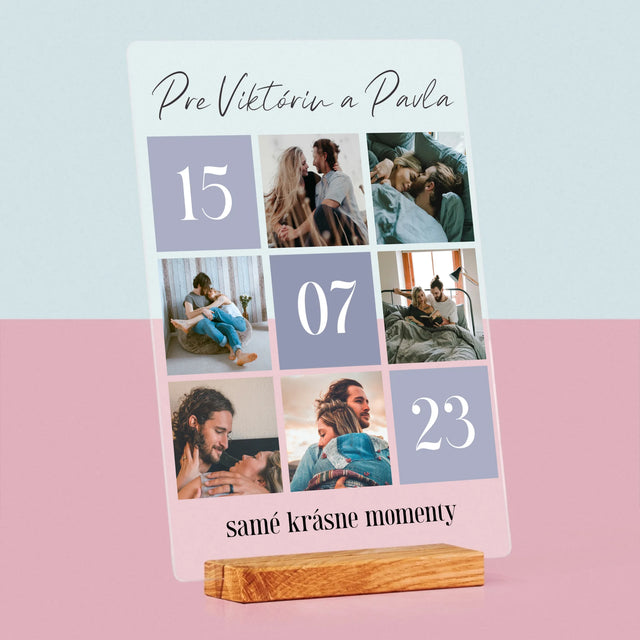 Fotokoláž: Najlepšie Momenty - Tlač Na Akrylové Sklo (Vertikálne)