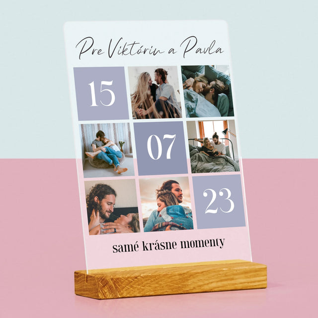 Fotokoláž: Najlepšie Momenty - Tlač Na Akrylové Sklo (Vertikálne)