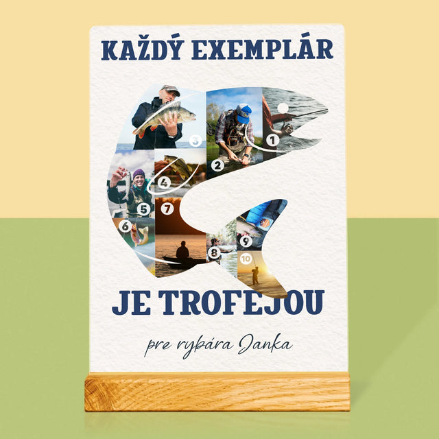 Tvar Z Fotografií: Exemplár Rybára - Tlač Na Akrylové Sklo (Vertikálne)
