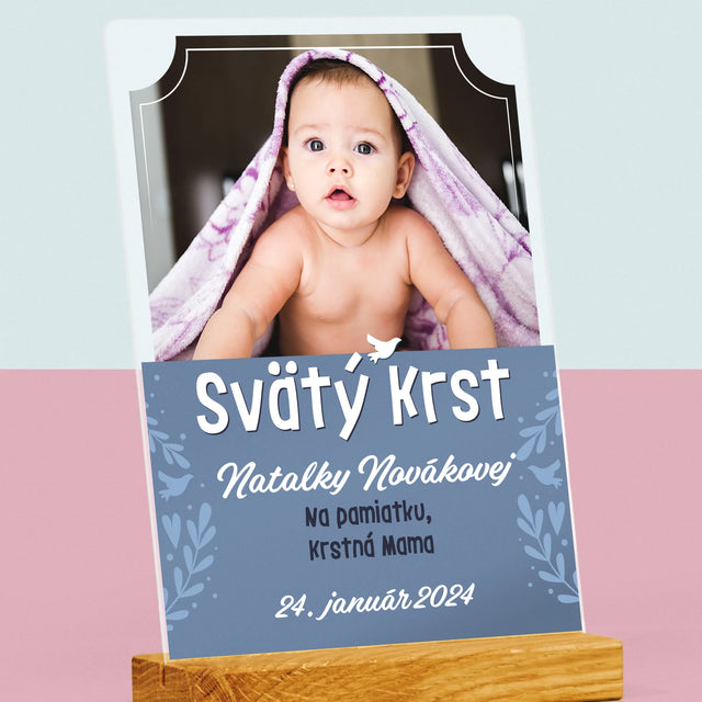 Fotografia A Podpis: Svätý Krst - Tlač Na Akrylové Sklo (Vertikálne)