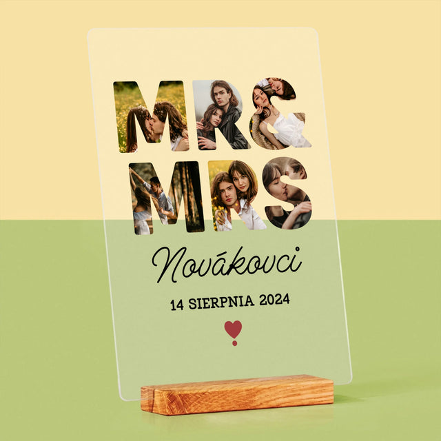 Slovo Z Fotografií: Novákovci - Tlač Na Akrylové Sklo (Vertikálne)
