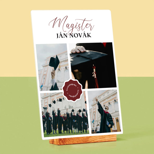 Fotokoláž: Magister - Tlač Na Akrylové Sklo (Vertikálne)