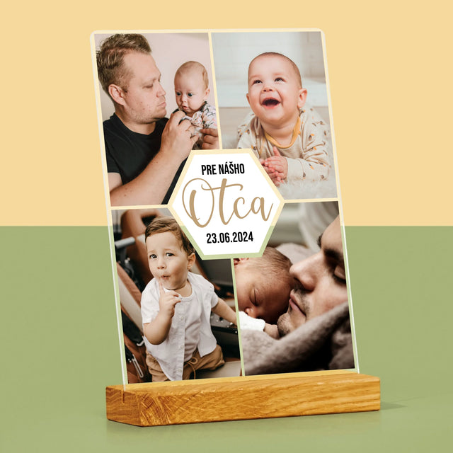 Fotokoláž: Pre Nášho Otca - Tlač Na Akrylové Sklo (Vertikálne)