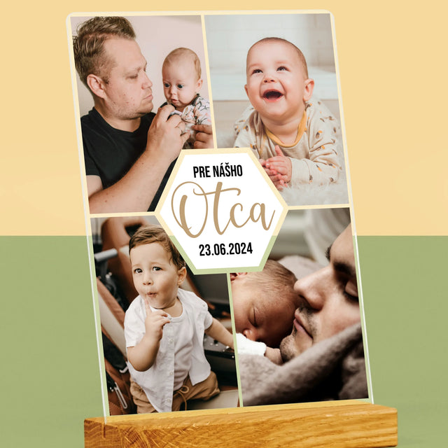 Fotokoláž: Pre Nášho Otca - Tlač Na Akrylové Sklo (Vertikálne)