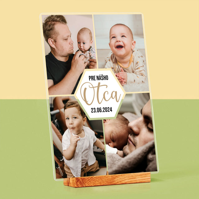 Fotokoláž: Pre Nášho Otca - Tlač Na Akrylové Sklo (Vertikálne)