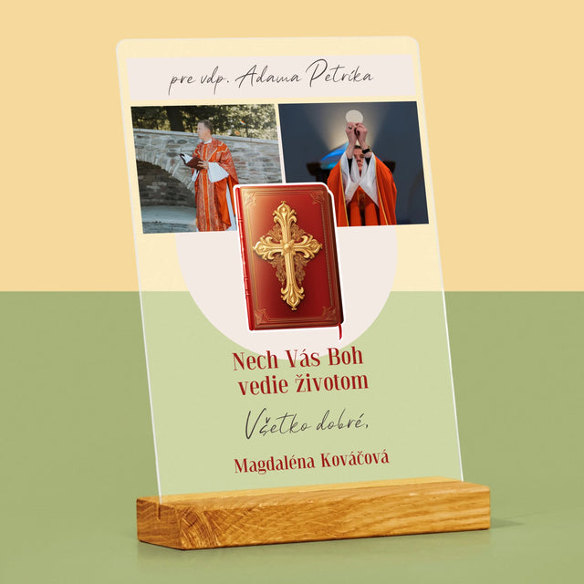 Fotokoláž: Božie Slovo - Tlač Na Akrylové Sklo (Vertikálne)