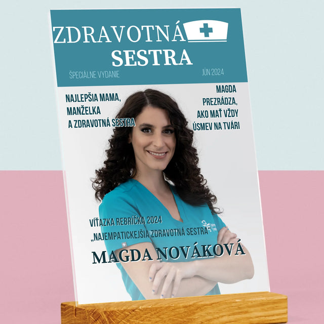 Obálka Časopisu: Zdravotná Sestra - Tlač Na Akrylové Sklo (Vertikálne)