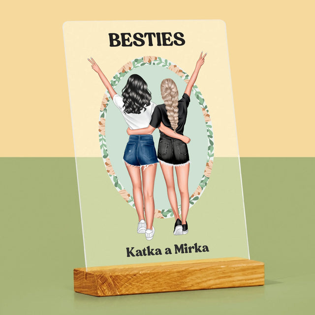 Tvorenie Postavy: Best Friends - Tlač Na Akrylové Sklo (Vertikálne)