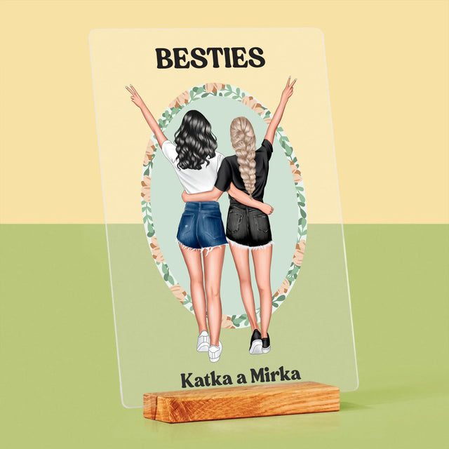 Tvorenie Postavy: Best Friends - Tlač Na Akrylové Sklo (Vertikálne)