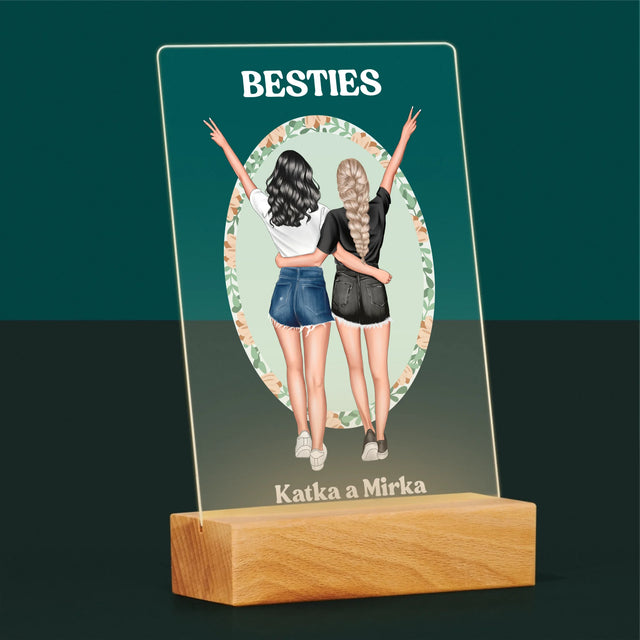 Tvorenie Postavy: Best Friends - Tlač Na Akrylové Sklo (Vertikálne)