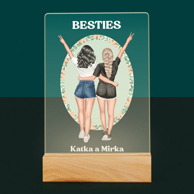 Tvorenie Postavy: Best Friends - Tlač Na Akrylové Sklo (Vertikálne)