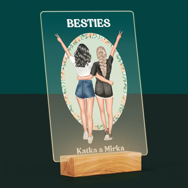 Tvorenie Postavy: Best Friends - Tlač Na Akrylové Sklo (Vertikálne)