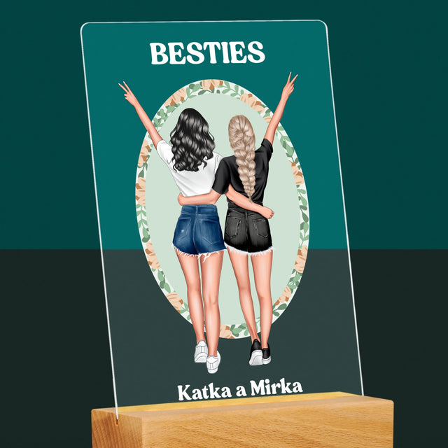 Tvorenie Postavy: Best Friends - Tlač Na Akrylové Sklo (Vertikálne)
