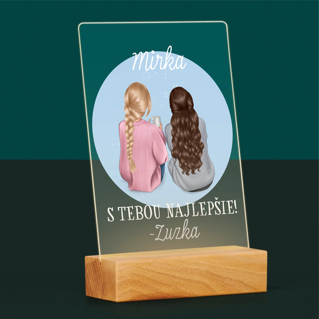 Tvorenie Postavy: Priateľky - Tlač Na Akrylové Sklo (Vertikálne)