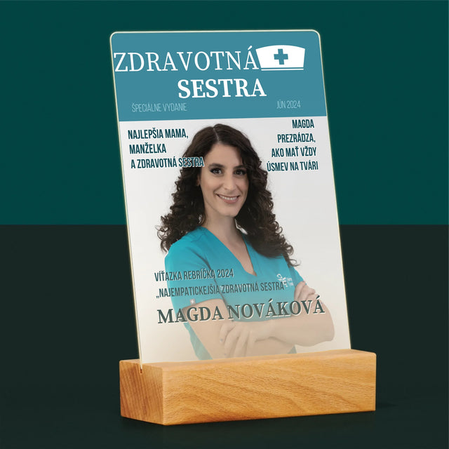 Obálka Časopisu: Zdravotná Sestra - Tlač Na Akrylové Sklo (Vertikálne)