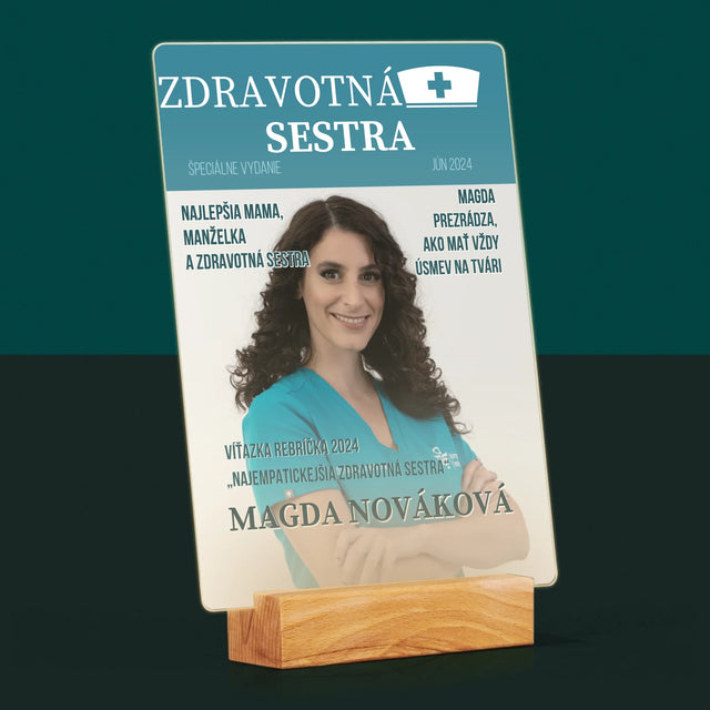 Obálka Časopisu: Zdravotná Sestra - Tlač Na Akrylové Sklo (Vertikálne)